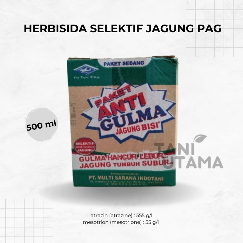 Jual Herbisida Selektif Jagung Paket Anti Gulma Pag 500 Ml Shopee