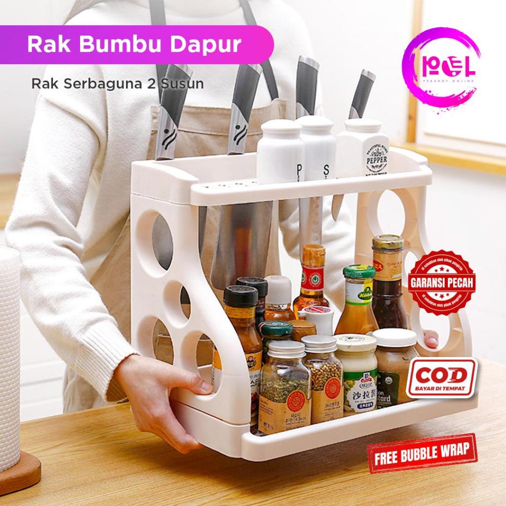 Jual Pol Cod Rak Bumbu Dapur Rak Piring Susun Plastik Rak