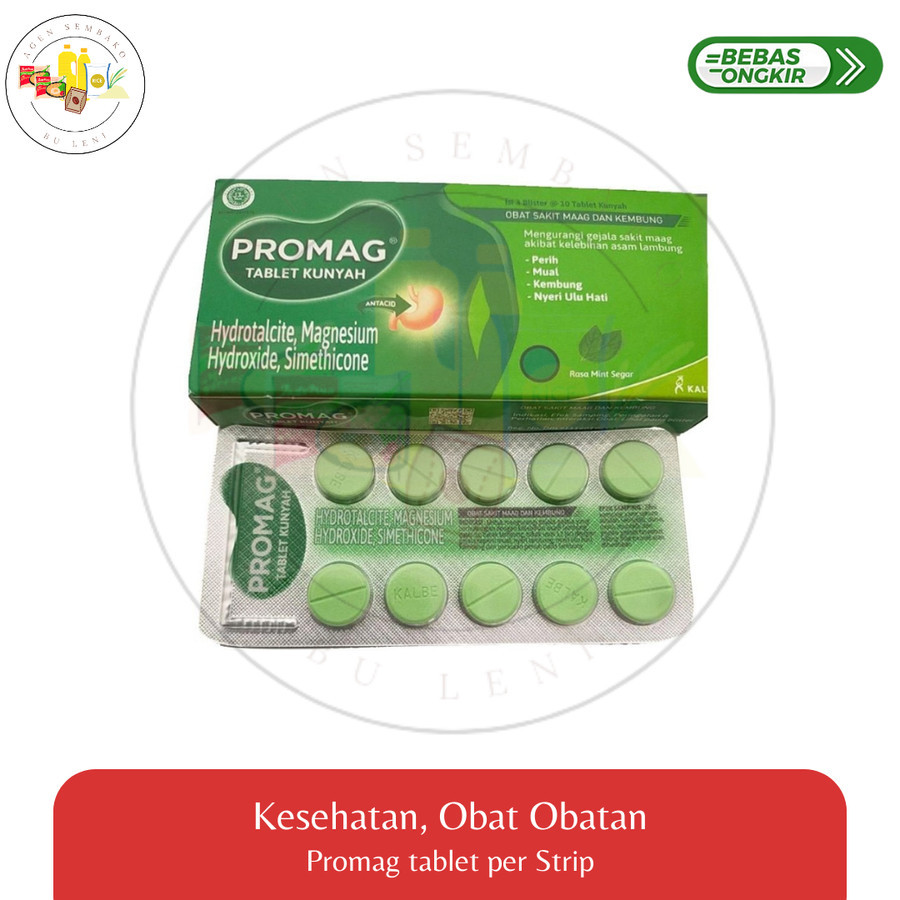 Jual Promag tablet per Strip | Shopee Indonesia