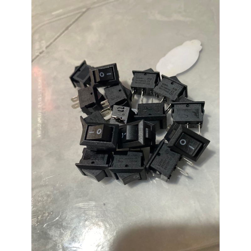 Jual SWITCH ROCKER SAKLAR ON OFF 2 PIN KOTAK MINI 3A 250V 6A 125V ...