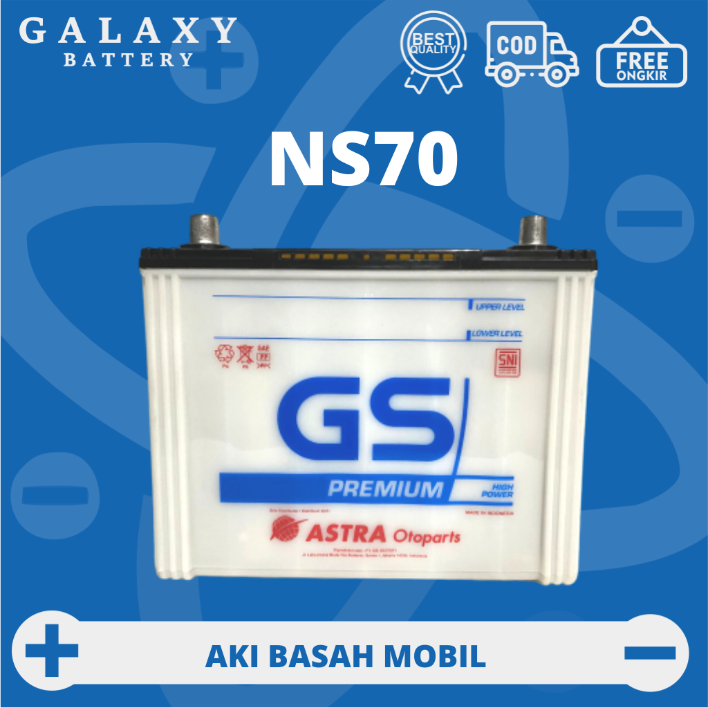 Jual Aki Mobil Truk Double Engkel Ns70 65D26R Astra Aki Basah | Shopee