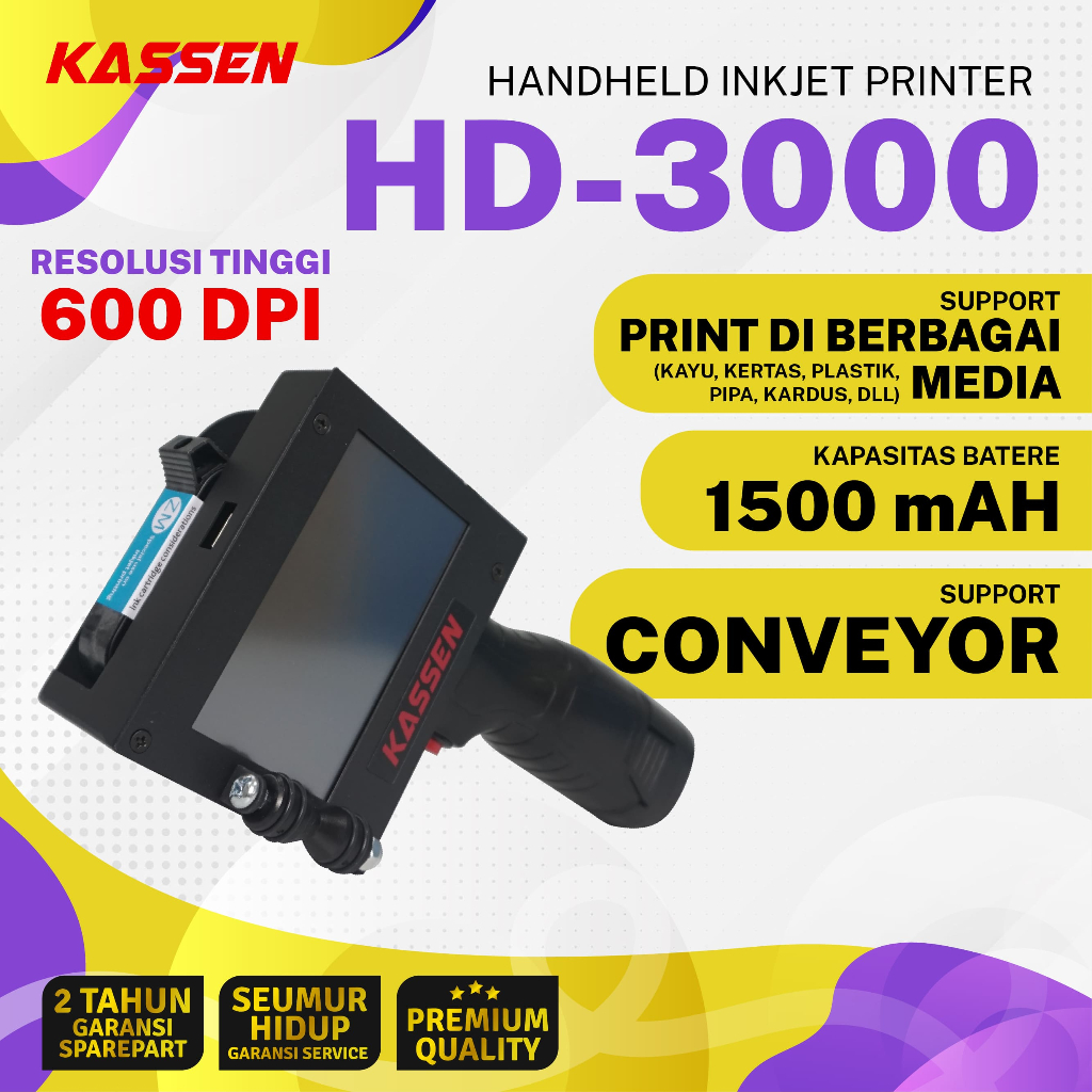 Jual Smart Handheld Printer Portable Kassen HD-3000 Inkjet Printer ...