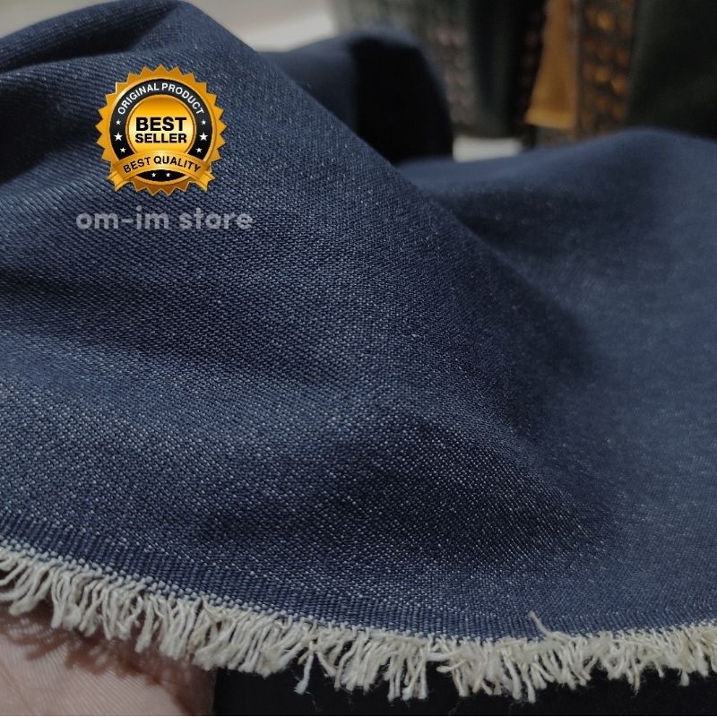 Jual Kain JEANS DENIM 8 Oz Grade A eceran Bahan Celana, Rok, kemeja