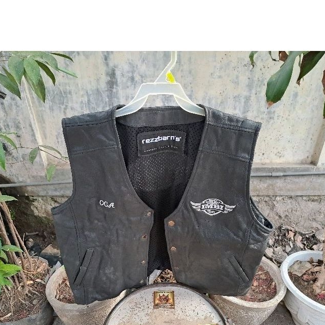 Jual jaket rompi kulit motor imbi ORIGINAL rompi jaket kulit motor imbi ...