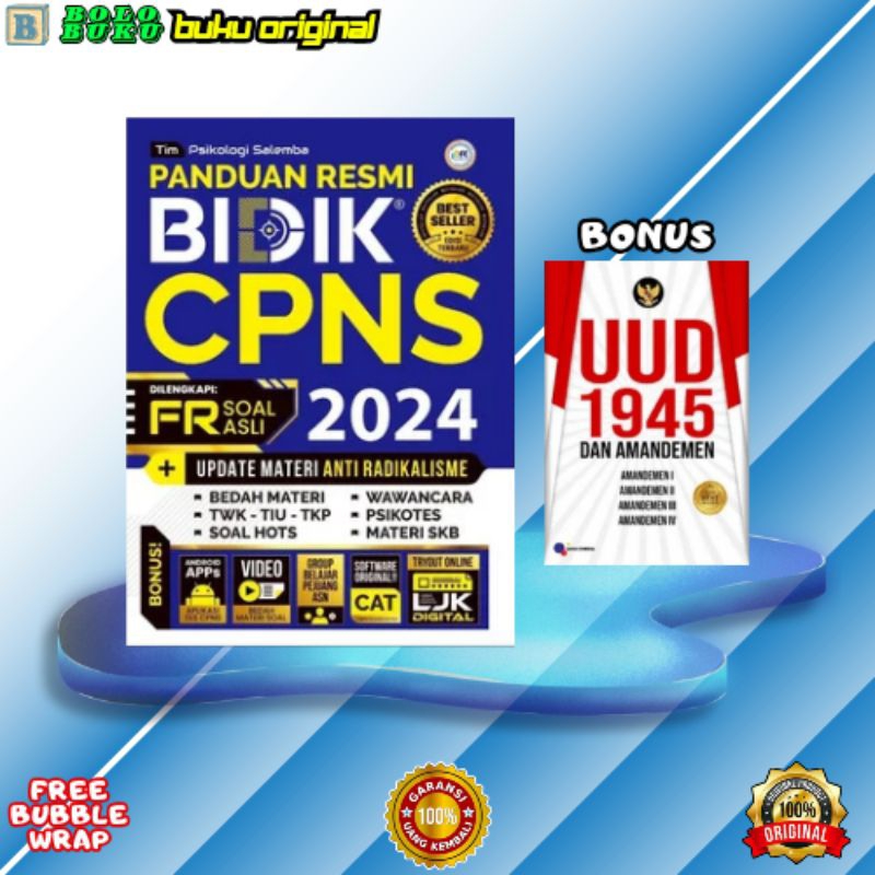 Jual BUKU CPNS 2024 / PANDUAN RESMI BIDIK CPNS 2024 FR SOAL ASLI ...