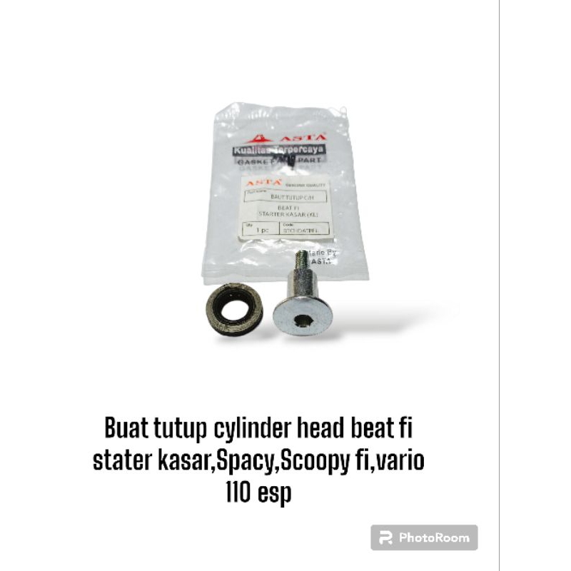 Jual BAUT TUTUP CYLINDER HEAD BEAT FI STATER KASAR,SPACY,SCOOPY FI