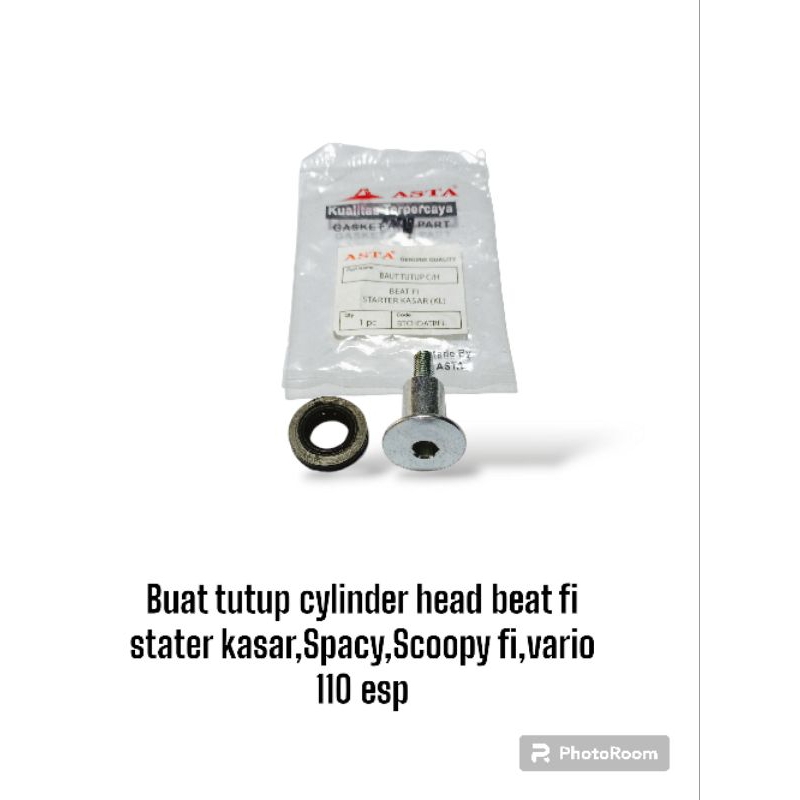 Jual BAUT TUTUP CYLINDER HEAD BEAT FI STATER KASAR,SPACY,SCOOPY FI