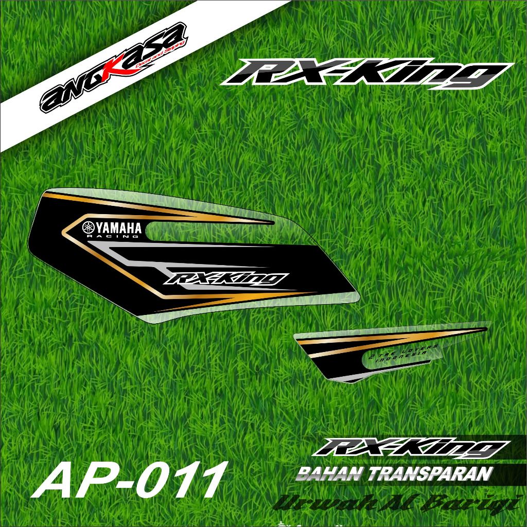 Jual AP-011 Striping Stiker Transparan Yamaha RX KING Desain tema ...