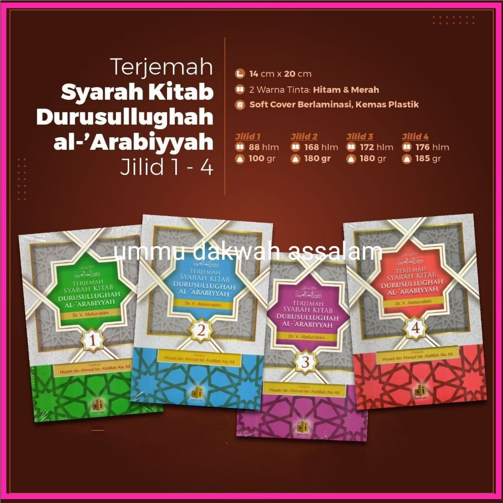 Jual Terjemah Syarah Durusul Lughah Original Jilid Atau