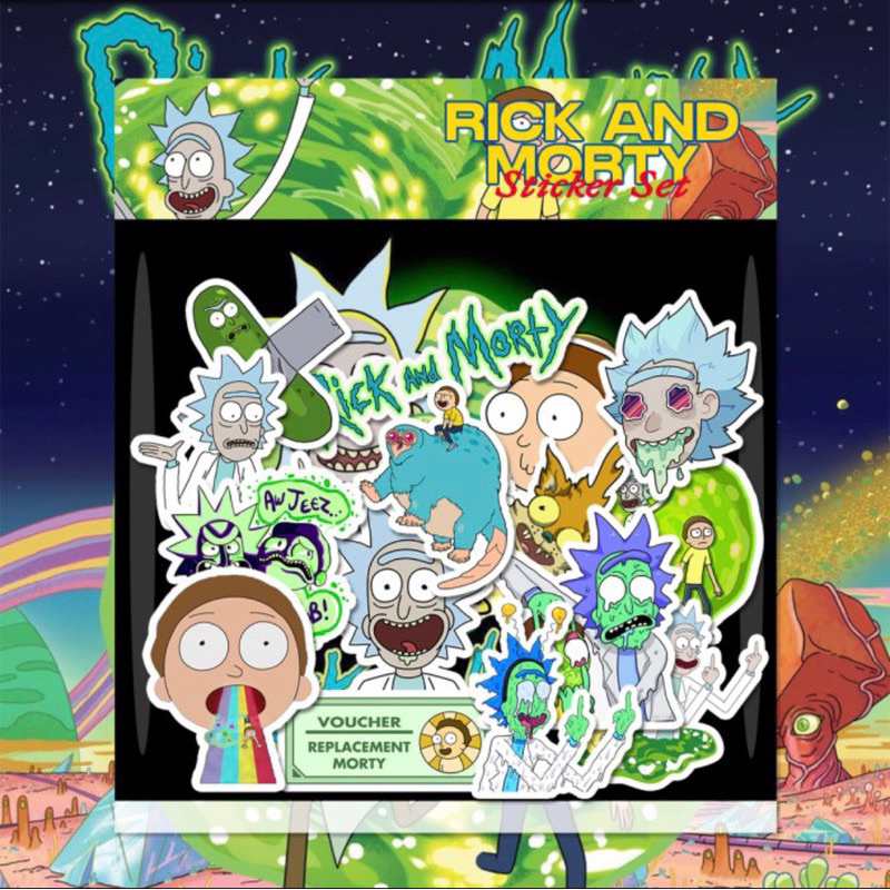Jual Stiker Rickk Mortyy Sticker Aesthetic Kartun Lucu Shopee Indonesia