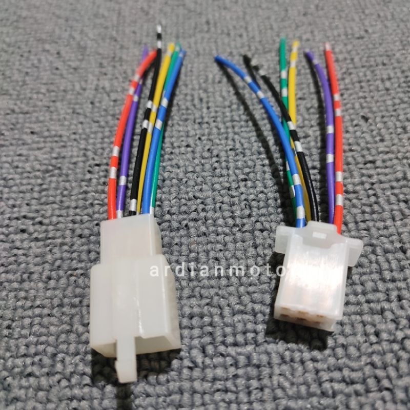 Jual Soket Sambungan Body 6Pin 6 Pin Kabel Bintik / Soket Sambungan ...