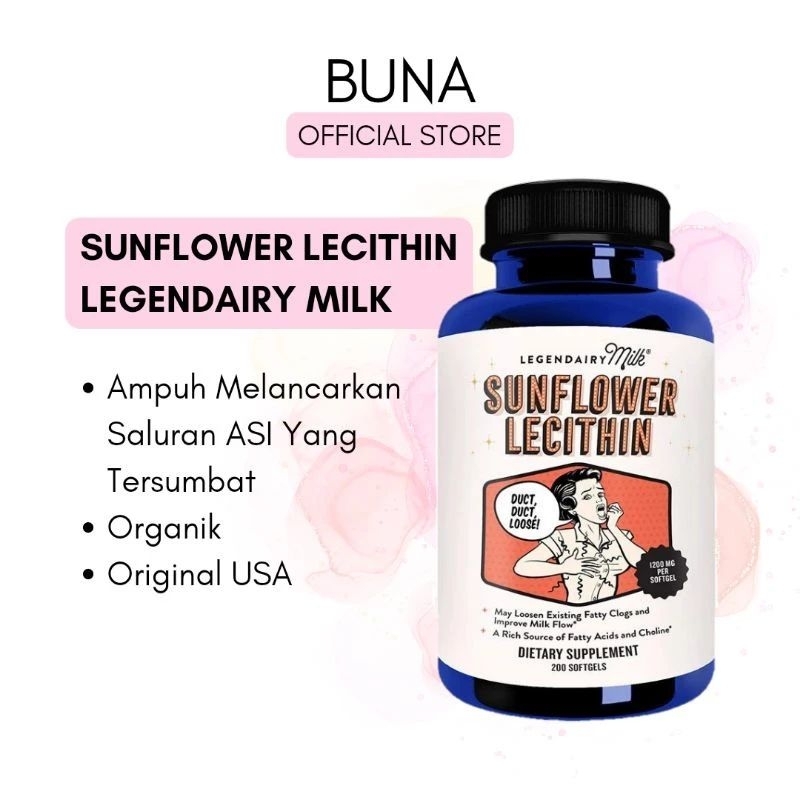 Jual LEGENDAIRY MILK SUNFLOWER LECITHIN Kapsul Meredakan Bengkak