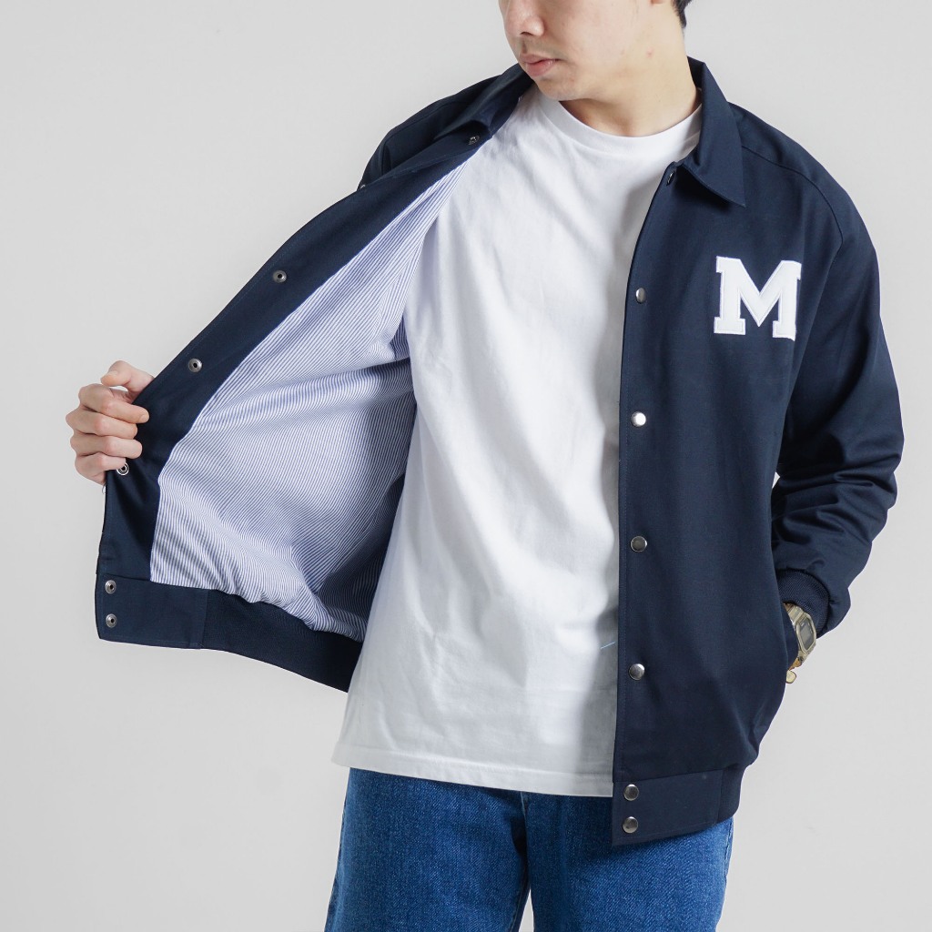 Jual Mailo Work Jacket Distro Write Down Cotton Twill Pria Navy / Biru ...