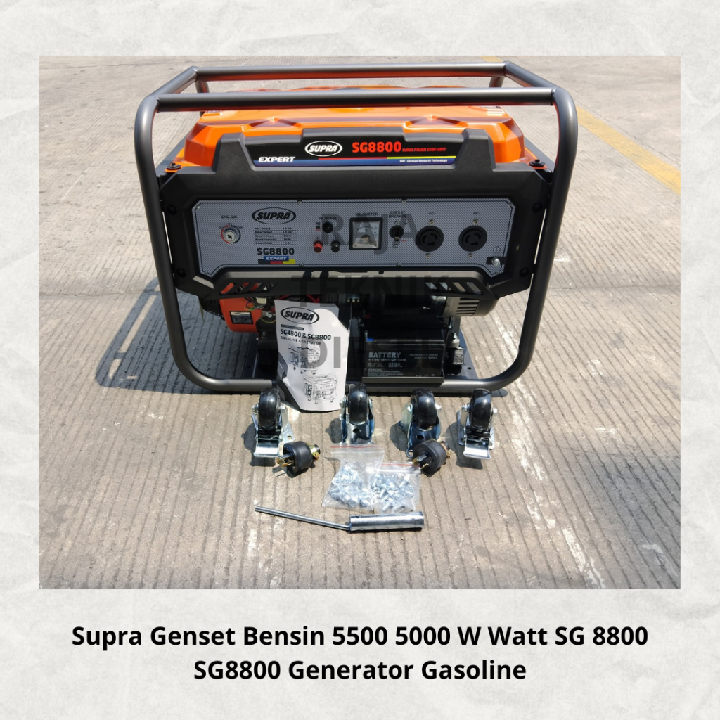 Jual Supra Genset Bensin 5500 5000 W Watt Electric Start Elektrik ...