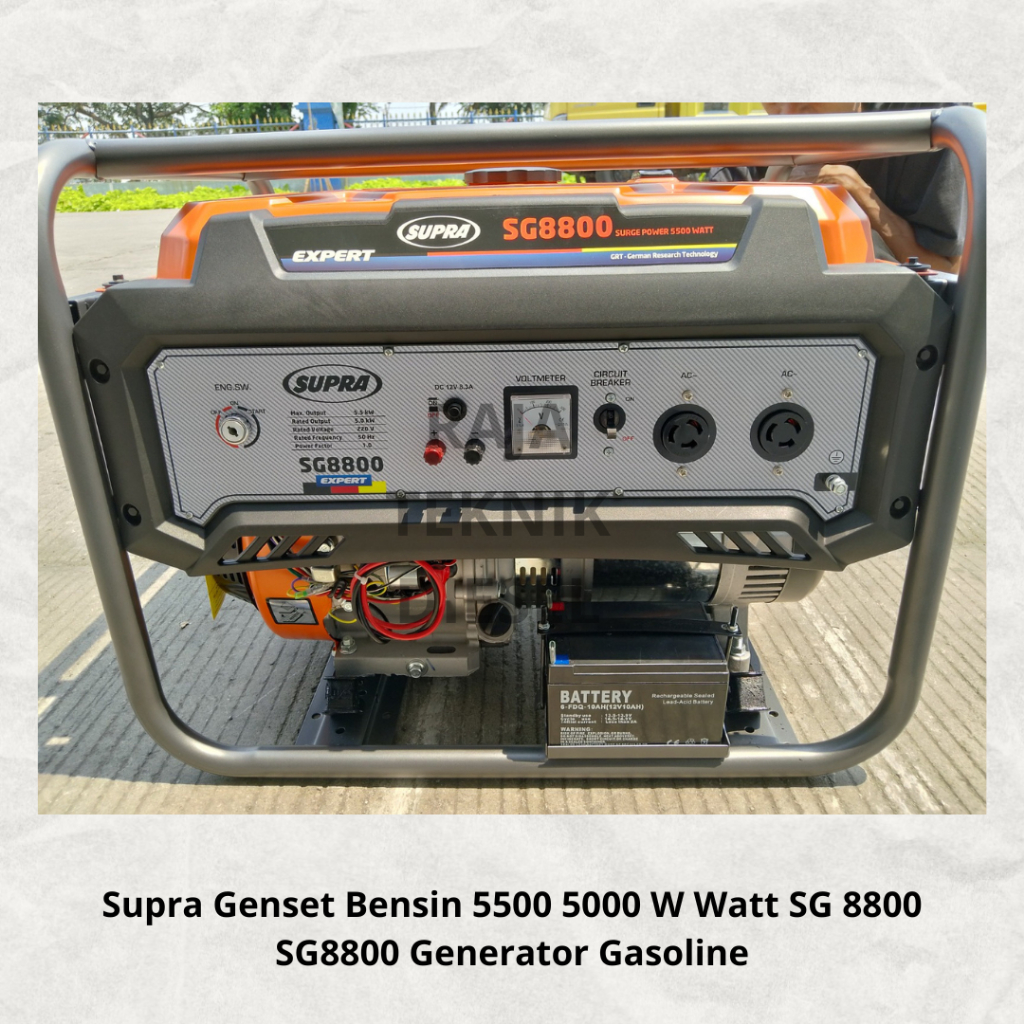 Jual Supra Genset Bensin 5500 5000 W Watt Electric Start Elektrik ...