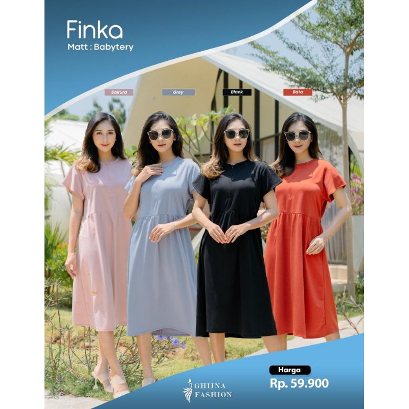 Jual Tebus Murah FINKA DRESS Ori Ghiina Fashion | Shopee Indonesia