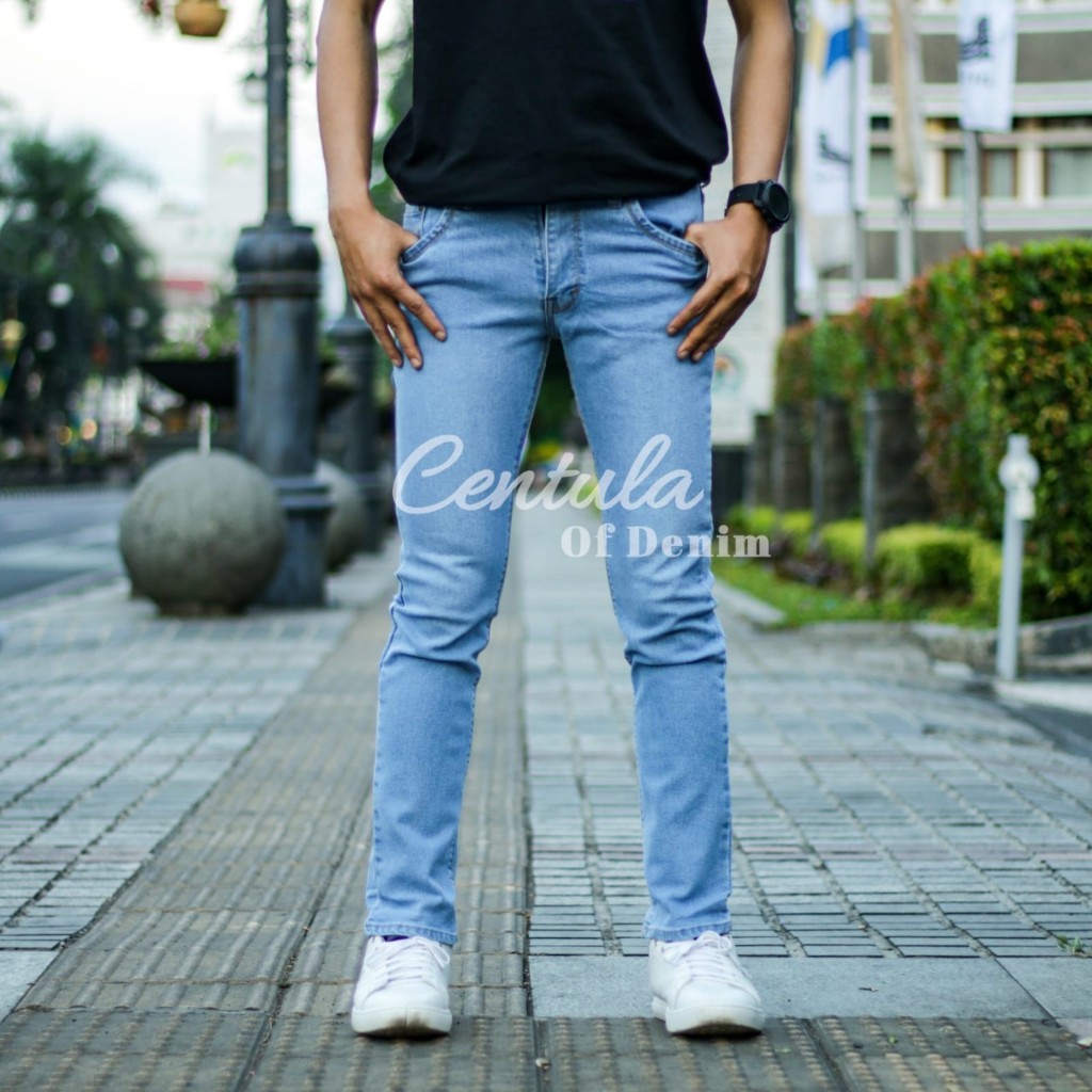 Jual Centula Of Denim Celana Jeans panjang slimfit Polos | Shopee Indonesia