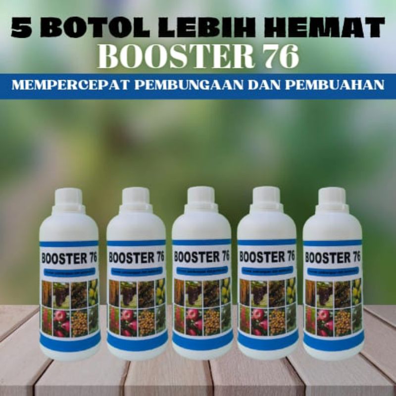 Jual PROMO 5 BOTOL PUPUK BOOSTER76 (500ML) | Shopee Indonesia