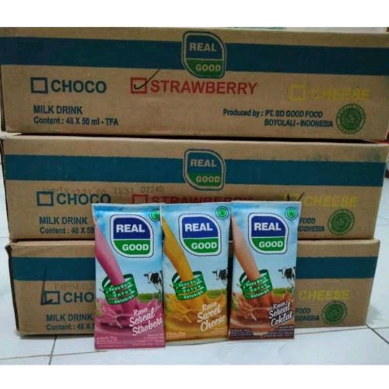Jual REAL GOOD 1000 // 50 Ml // ALL VARIAN // 1 BANDED 10 PCS | Shopee ...