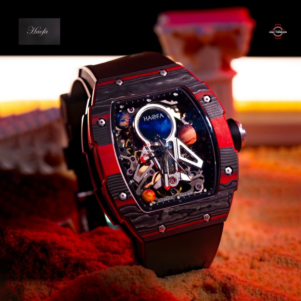 Jual Haofa Tourbillon 1971 Automatic Antarbintang 3D Carbon Analog ...