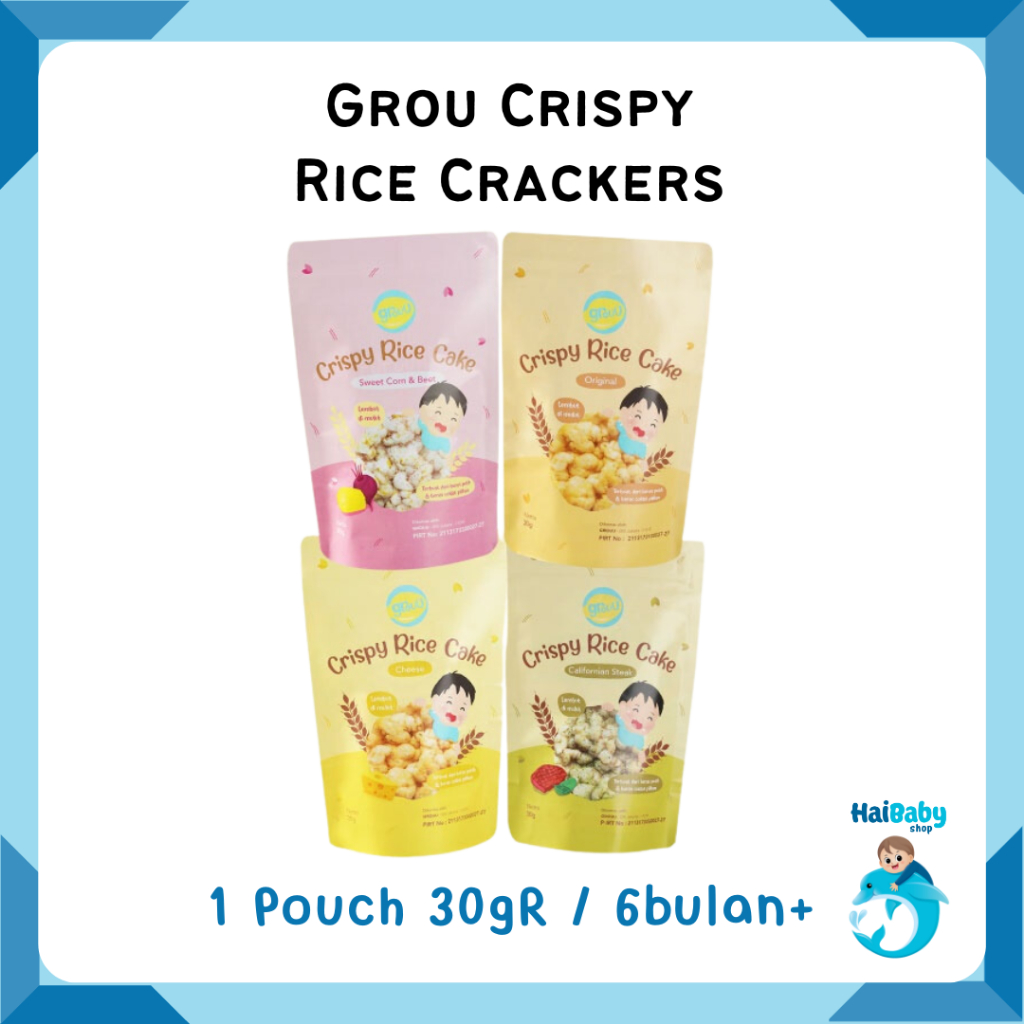 Jual Grouu - Cemilan Anak - Crispy Rice Cake 6Bulan+ | Shopee Indonesia