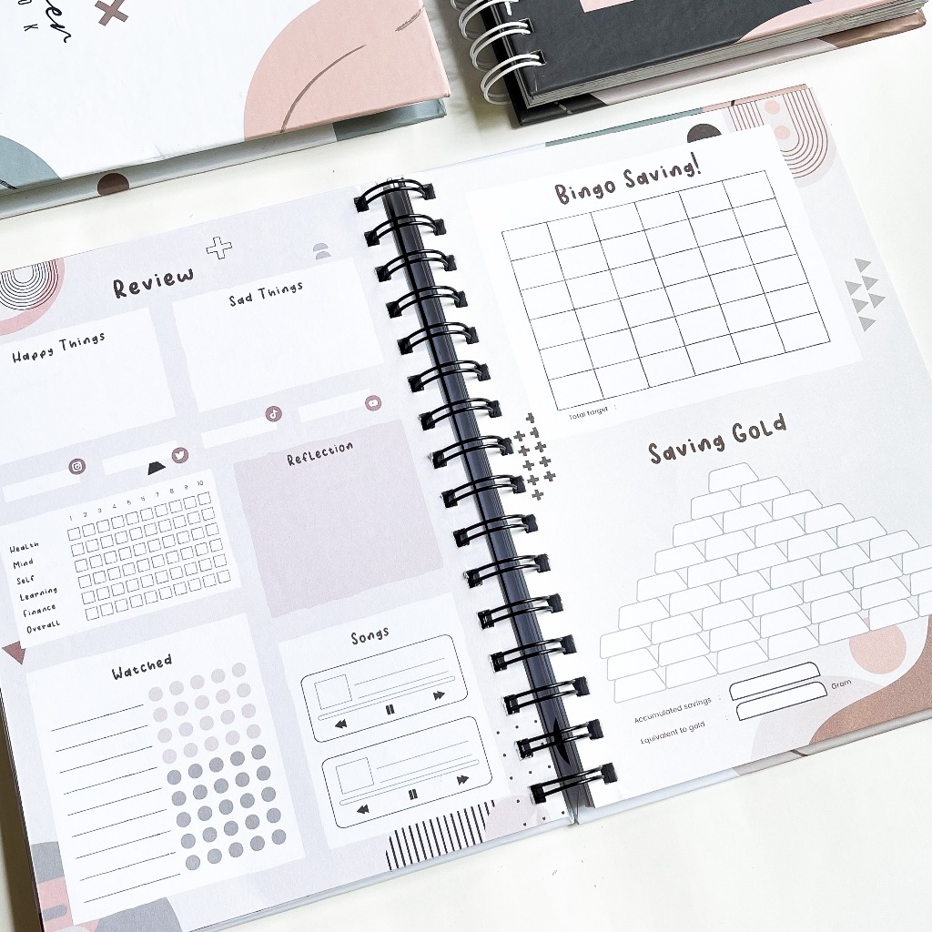 Jual Custom Cover Planner Book 2024 2025 / Planner Undate /Weekly ...