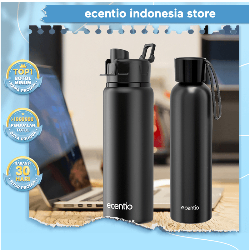 Jual Ecentio Botol Minum Tumbler Minum Botol Air Aluminum Portabel ...