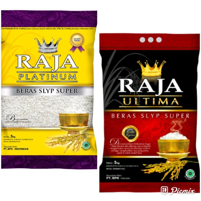 Jual Beras Super Platinum 5kg Beras Premium Raja Ultima Dan Raja