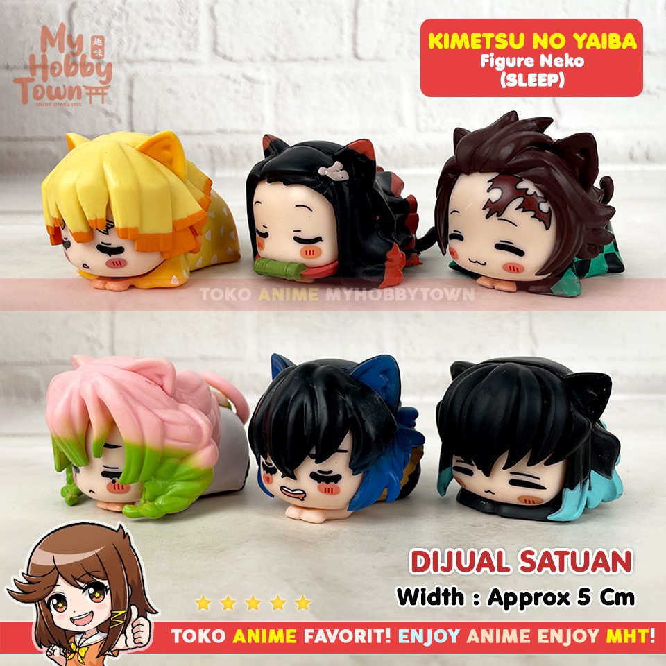 Jual Figure Anime Demon Slayer Kimetsu no Yaiba Neko Cat Sleep Tanjiro ...