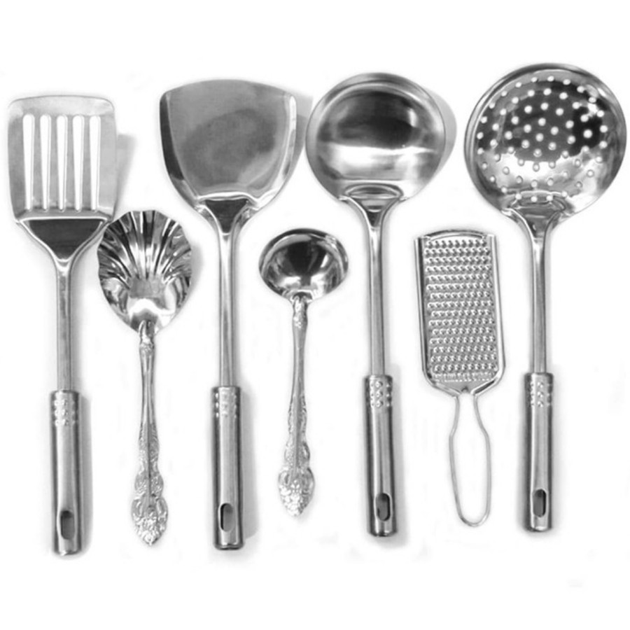 Jual Spatula Set Stainless Isi 7 Pcs Kitchen Tools Peralatan Untuk