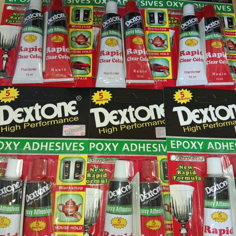 Jual Lem Dextone Epoxy Adhesive Menit Dextone Rapid Clear Color