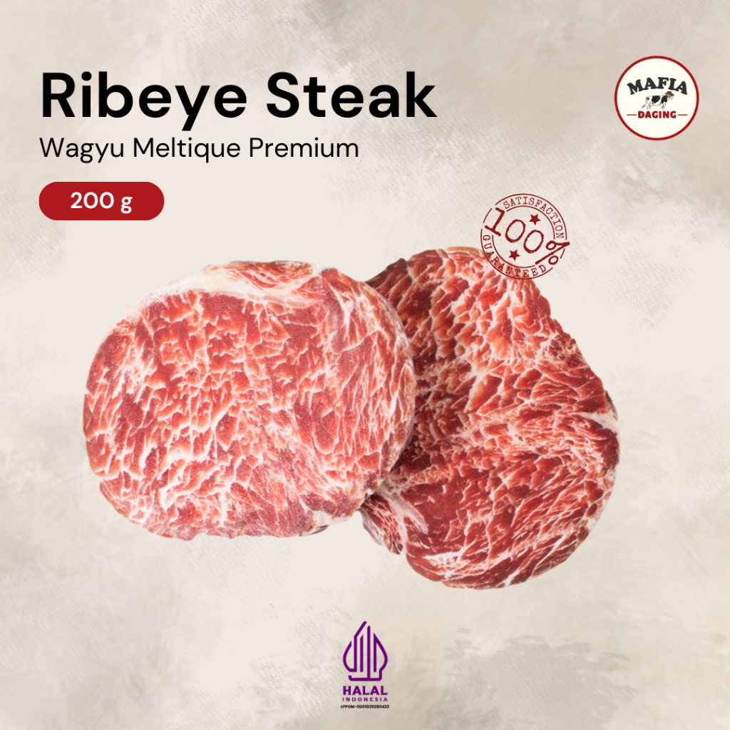 Jual [Mafia Daging] Wagyu Daging Steak Ribeye Meltique Prime Cut 200gr ...