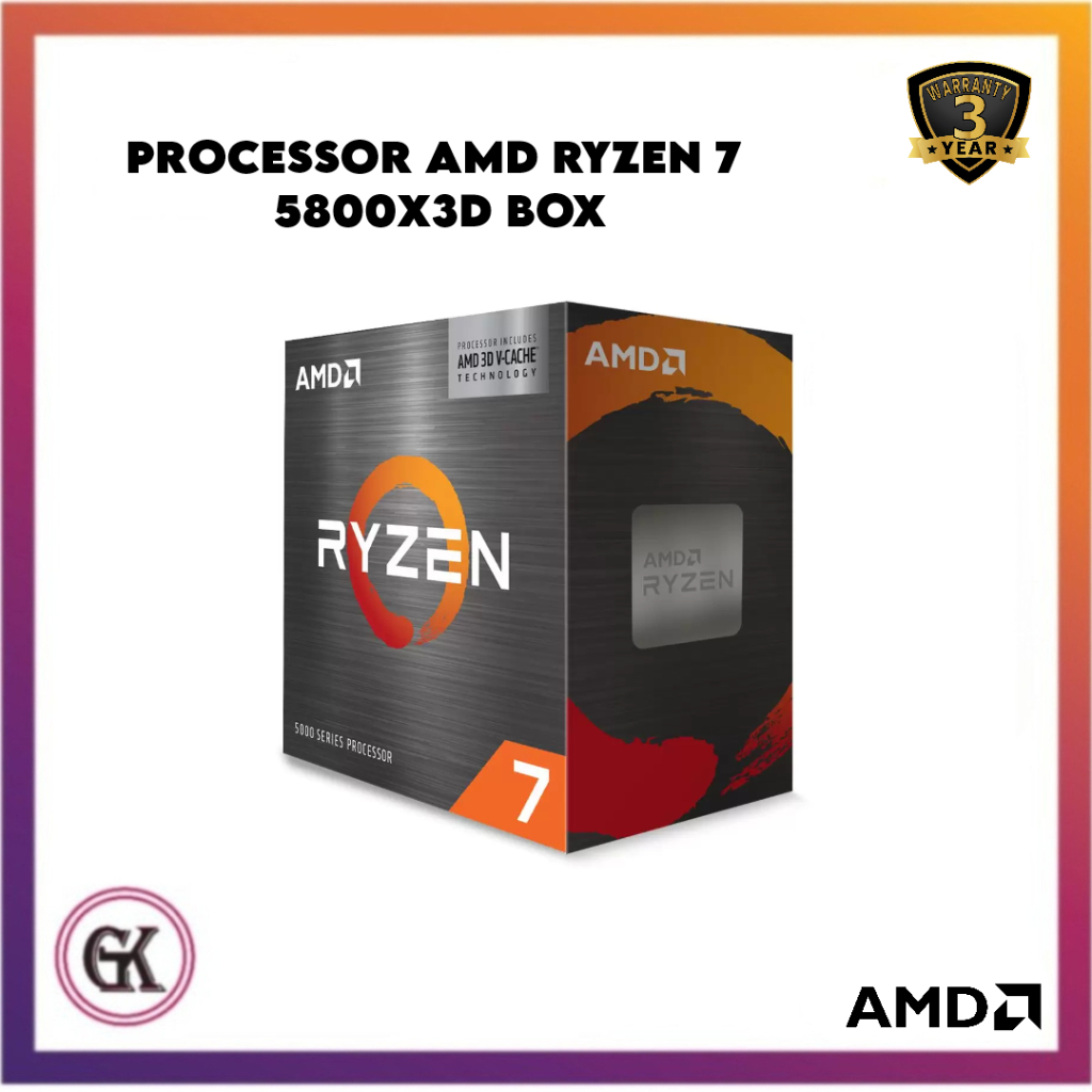 Jual PROCESSOR AMD RYZEN 7 5800X3D BOX 3.4GHz | Shopee Indonesia