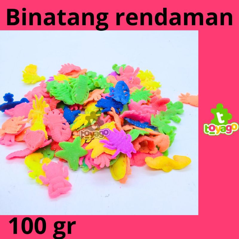 Jual MAINAN RENDAMAN HEWAN 100 GR (binatang rendaman toyago toys ...