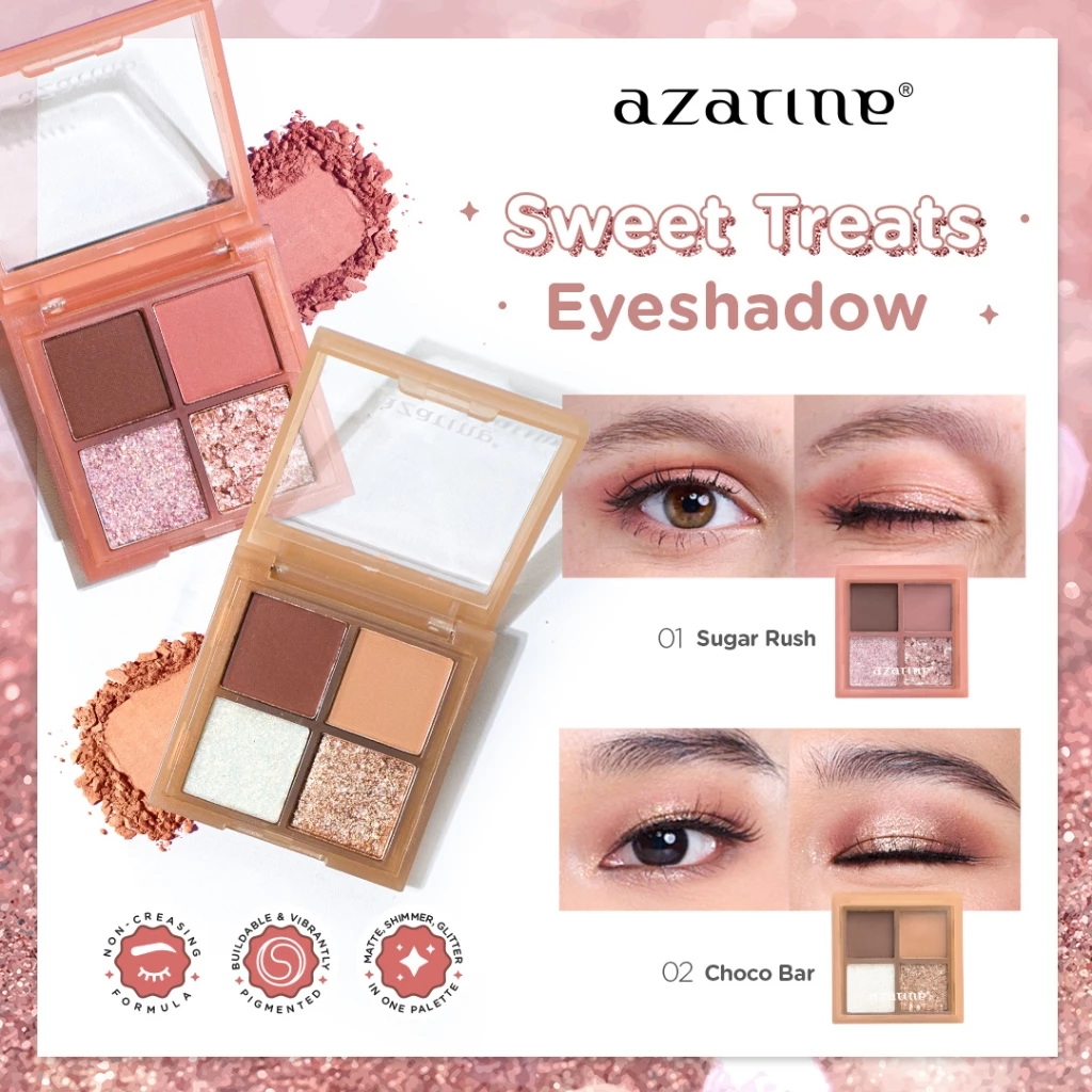 Azarine Sweet Treats Eyeshadow 5.5 gr untuk Tampilan Mata Menawan