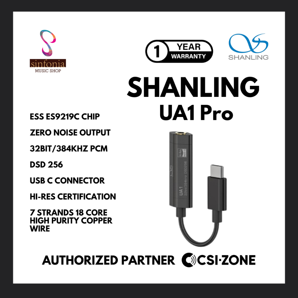 Jual Shanling UA1 Pro Portable USB Type C DAC / AMP - Black | Shopee ...