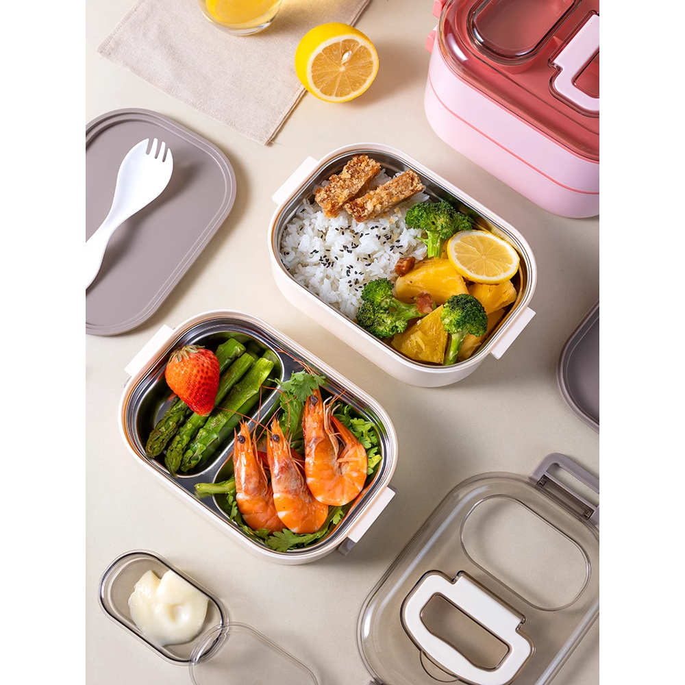 Jual Tempat Makan Anak Sekolah Free Sendok Dapat Digunakan Untuk