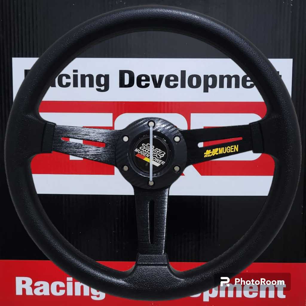 Jual Stir Racing Mobil 13 Inch Hitam Carbon Mugen Import | Shopee Indonesia
