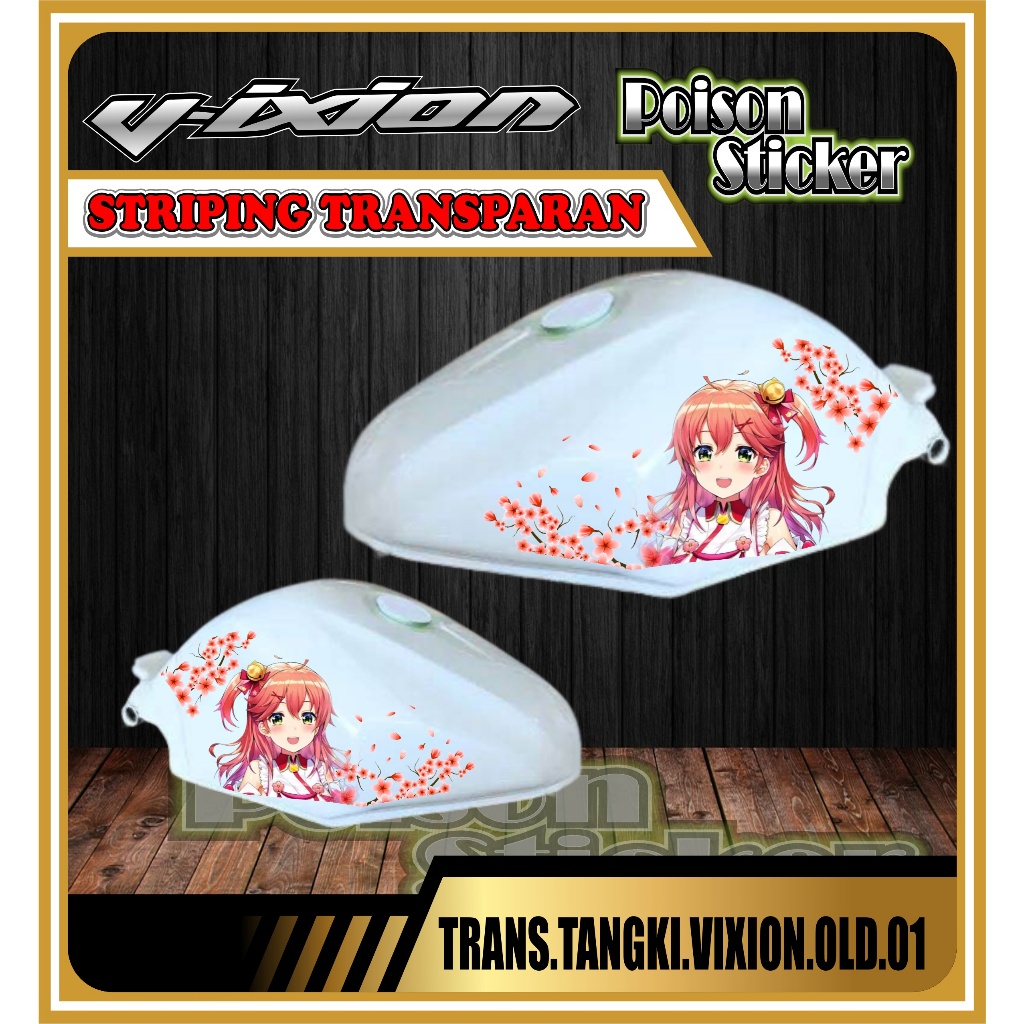 Jual Sticker TRansparan tangki vixion old 01 | Shopee Indonesia