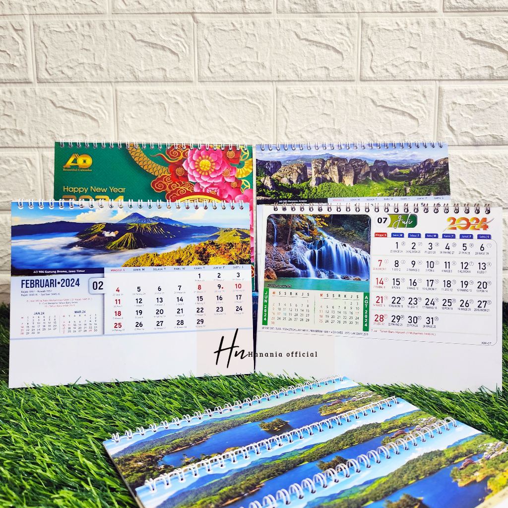 Jual KALENDER MEJA / KALENDER DUDUK TAHUN 2024 MOTIF | Shopee Indonesia