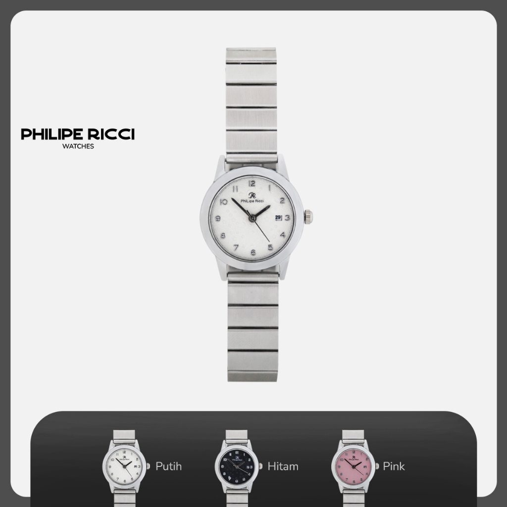 Jual PhiLipe Ricci Jam Tangan Wanita Kecil Rantai Kekinian Bulat Strap ...