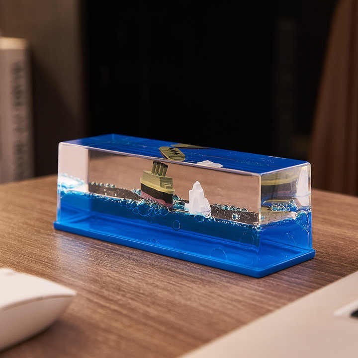 Jual Dekorasi Miniatur Kapal Titanic Hourglass Decoration Kapal Pesiar