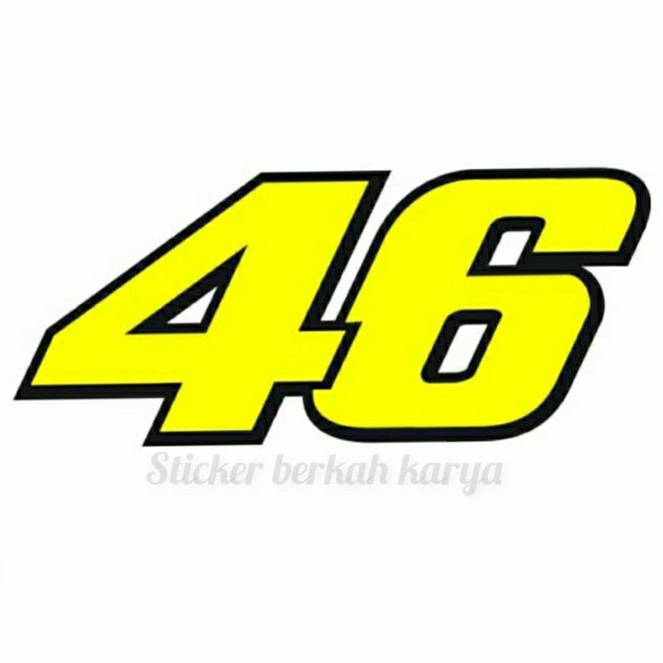 Jual 1154 stiker cutting sticker 46 Valentino rosi | Shopee Indonesia