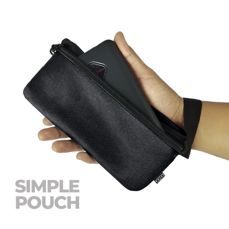 Jual Pouch bag hand bag pouch handphone tempat pensil Simple pria wanita Poha A Shopee Indonesia