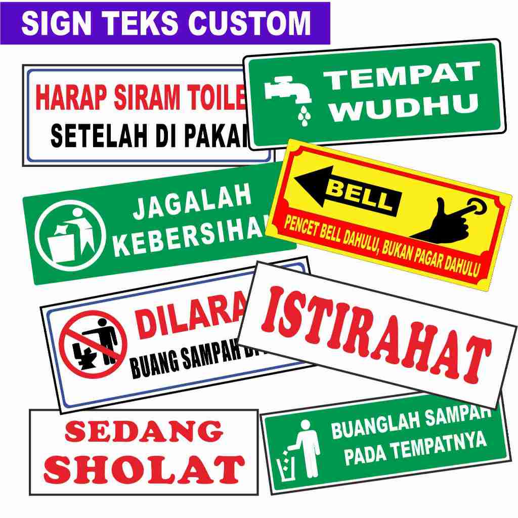 Jual Papan Tulisan Custom Akrilik Sign board | Shopee Indonesia