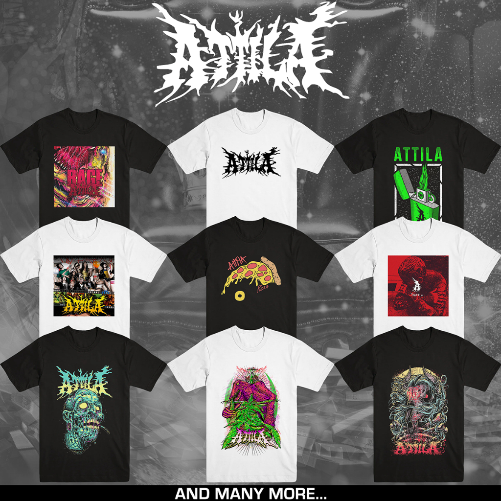 Jual ATTILA T SHIRT BAND METALCORE MERCHANDISE Shopee Indonesia