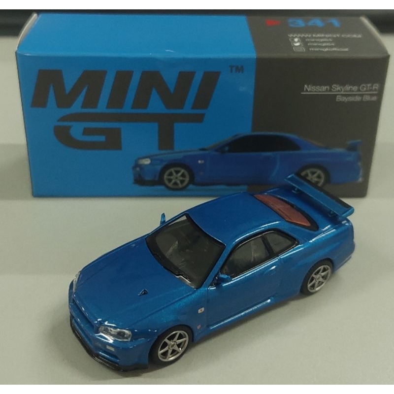 Jual Mini GT Nissan R34 Bayside Blue | Shopee Indonesia