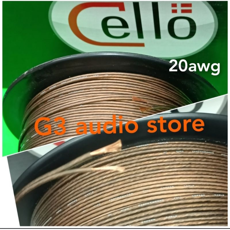 Jual Kabel Speaker Cello 20Awg Cocok Untuk Midrange Dan Tweeter Harga