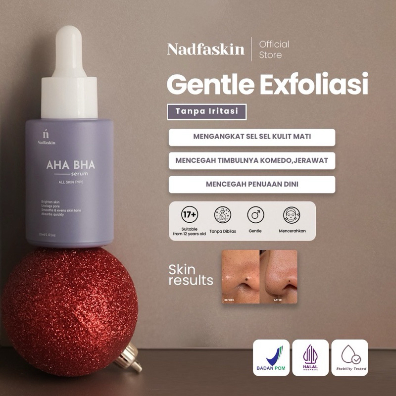 Jual NADFASKIN AHA BHA SERUM, Serum eksfoliasi wajah bikin wajah ...