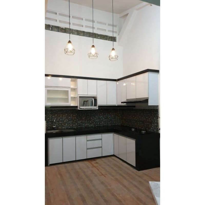 Jual Kitchen Set Aluminium Custom Anti Rayap Berikut Pemasangan